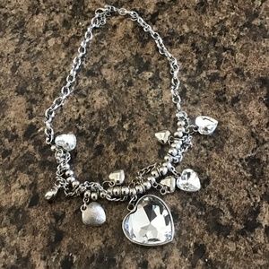 Bling heart necklace